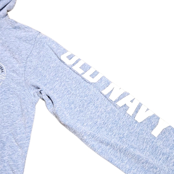Old Navy Boys Hoodie Size L Blue Santa Cruz Surf Logo Long Sleeve Pullover Top - Picture 4 of 9